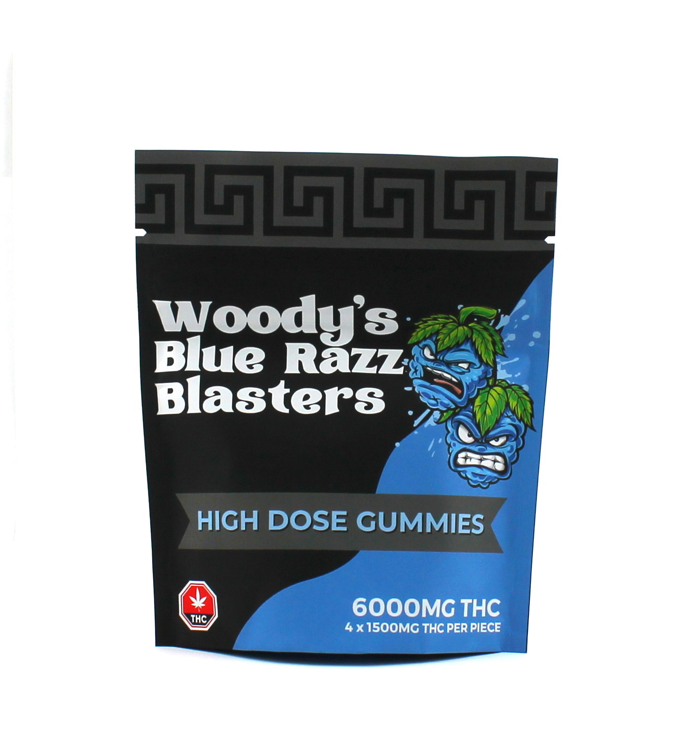 Woody's Blue Razz Blasters 6000mg